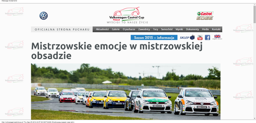 Oficjalna strona pucharu VW Castrol Cup