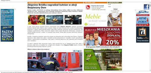 Zbigniew Bródka nagradzał kutnian w akcji Bezpieczny Dom   eKutno.pl_W500