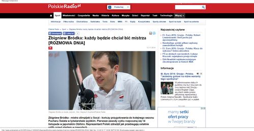 Zbigniew Bródka  każdy będzie chciał bić mistrza [ROZMOWA DNIA  - Sport - polskieradio.pl_W500