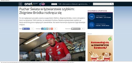 Puchar Świata w łyżwiarstwie szybkim  Zbigniew Bródka rozkręca się - Sport_W500